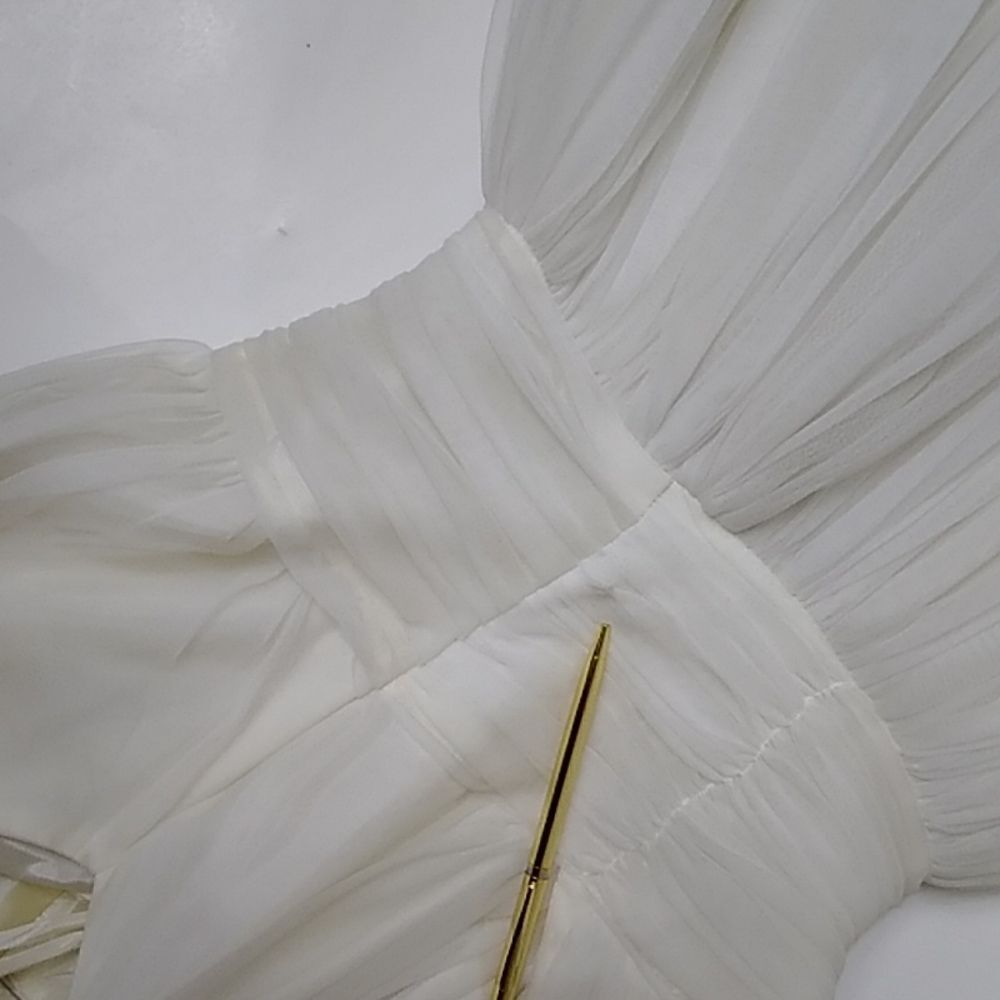 White Vintage Wedding Women Dress Size S Appropriate - Picture 10 of 15